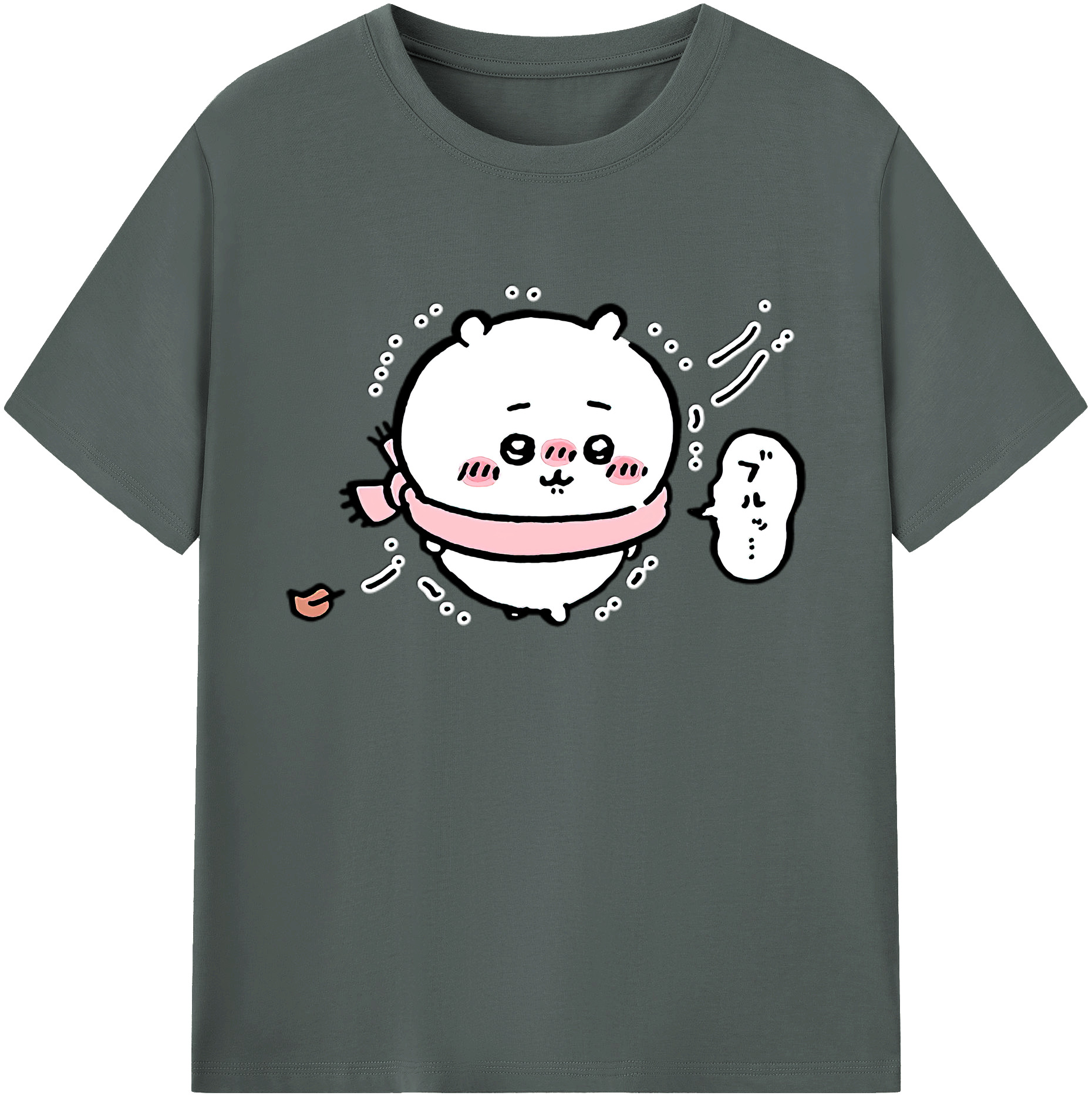 （画像用） ちいかわ ちいかわ Chii-kawa chiikawa 綿100％ メンズ半袖Tシャツ｜肌触りやわらか＆通気性